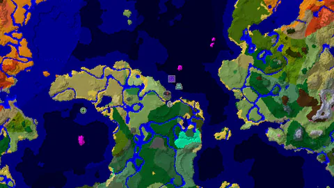 Spawn Near a Flower Forest and Ocean Monument
