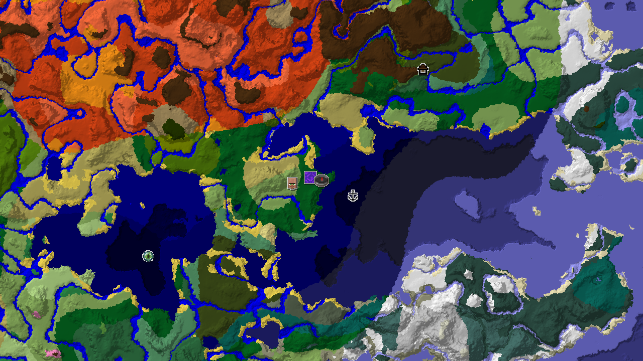 Woodland Mansion with Diverse Biomes Near Spawn