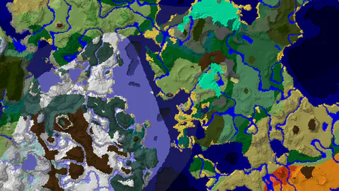 Spawn in Plains with 21 Biomes Nearby