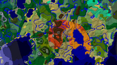 Badlands Spawn With Nearby Ancient City and Diverse Biomes