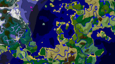 Jungle Spawn with Nearby Shipwreck and Ocean Monument