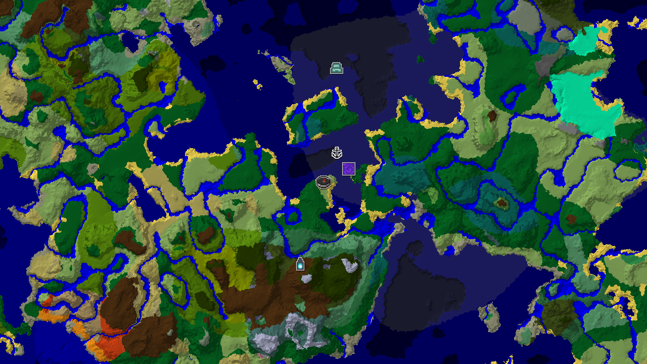 Ancient City Near Spawn in a Varied Ocean World