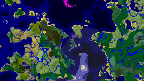 Ocean Monument and varied biomes near your spawn