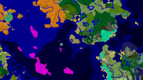 Ocean Monument Near Spawn in a Warm Coastal World
