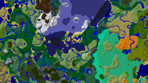 Ocean Monument and Icy Expanse Near Plains Spawn