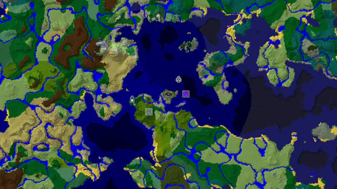 Jungle Spawn with Nearby Ancient City and Ocean Views