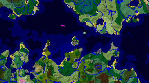 Ocean Monument Near Spawn in a Lush Jungle World