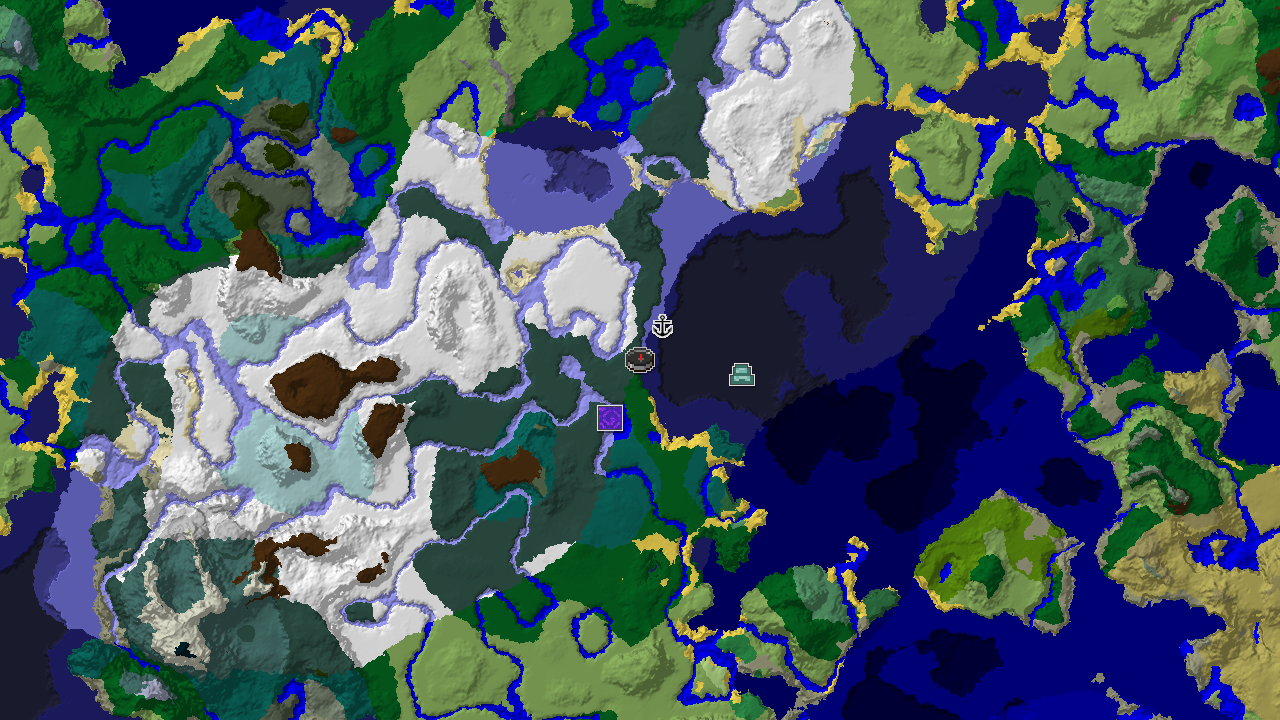 Frozen Frontier with a Nearby Ocean Monument