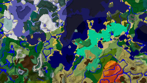 Swamp Spawn with Nearby Flower Forest and Ocean Views
