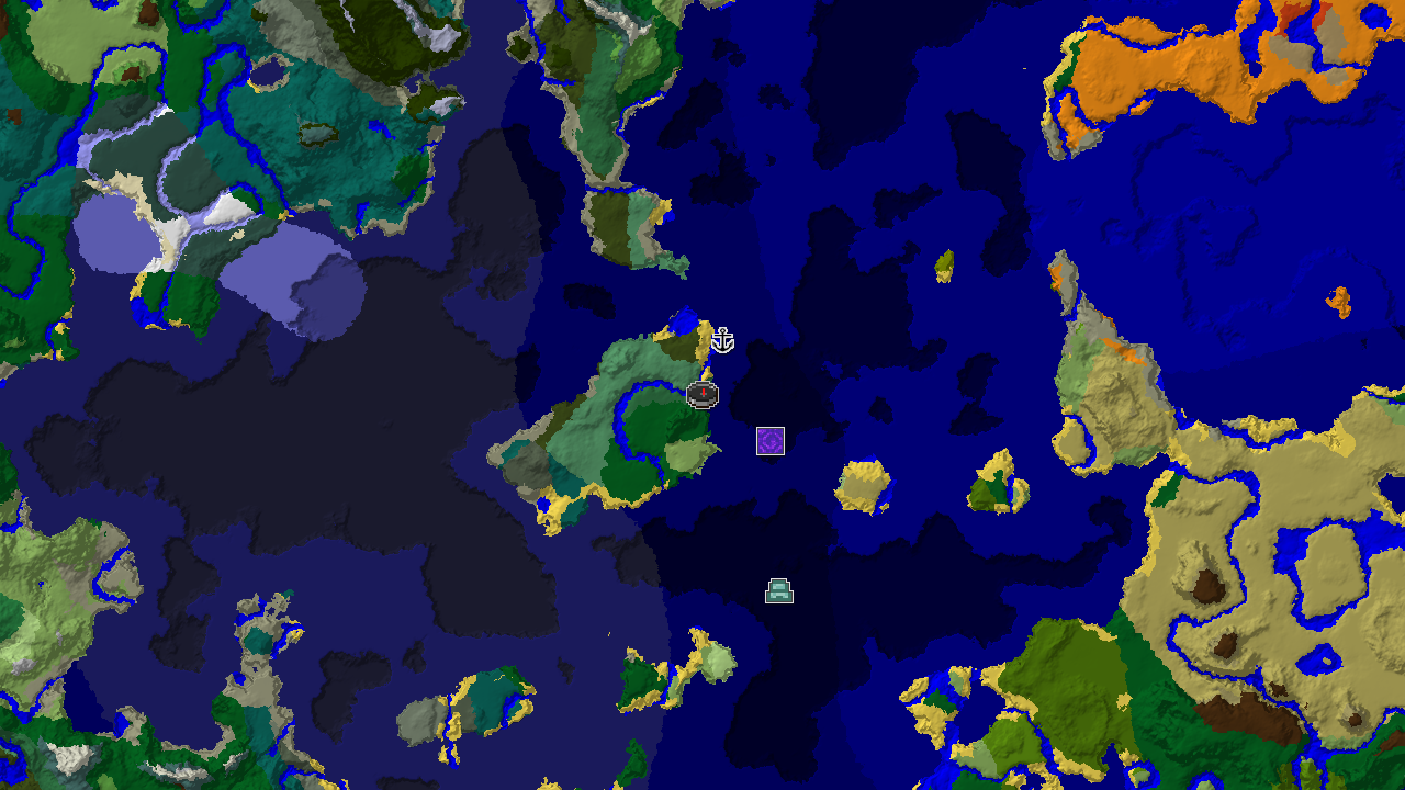 Ocean Monument and Shipwreck Near Beach Spawn