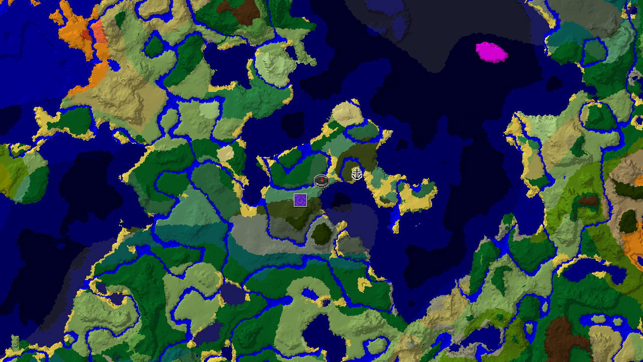 Coastal Forest Start with Nearby Ocean and Structures