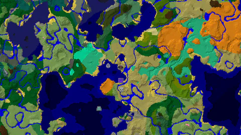 Savanna Spawn with a Nearby Ocean Monument