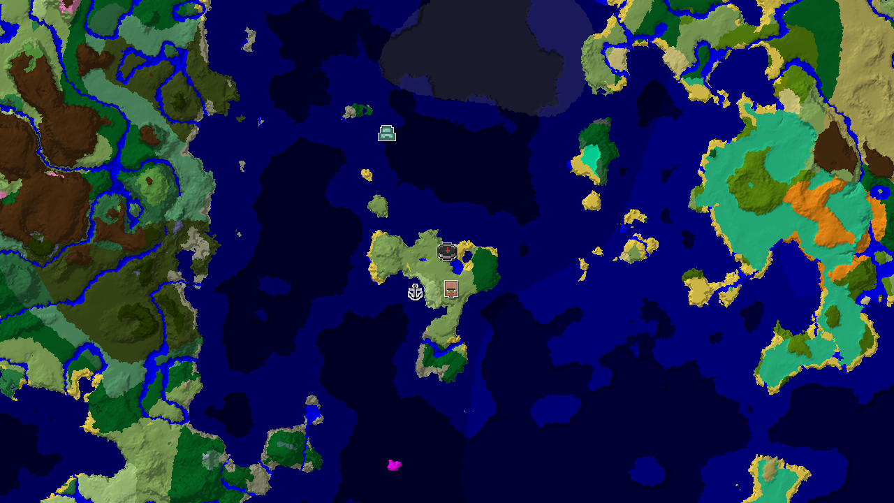 Waterside Village, Open Ocean, and Shipwreck Start