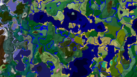 Woodland Mansion and Jungle Biomes Near Spawn