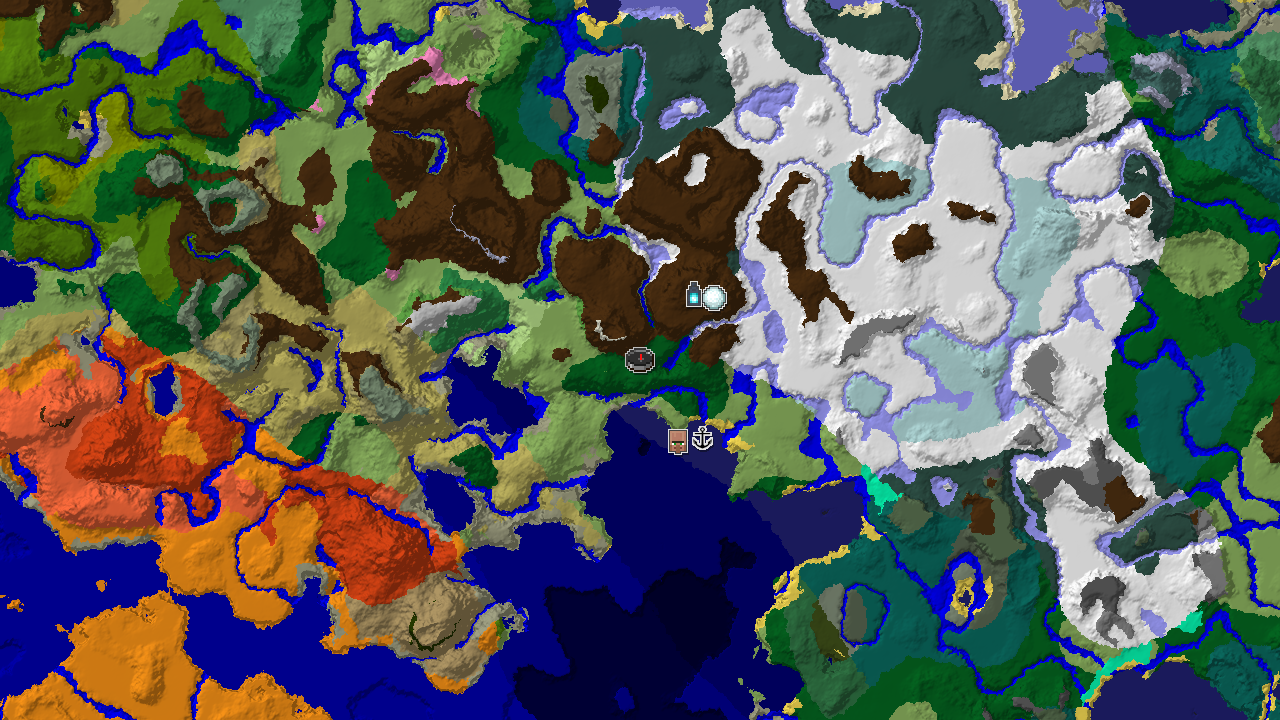 Spawn Near Ancient City, Snowy Plains, and Taiga