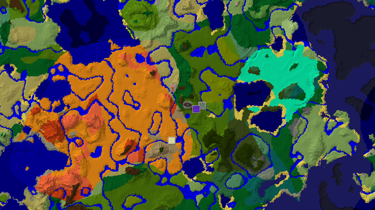 Jungle and Badlands: A Loot-Rich Spawn with Structures