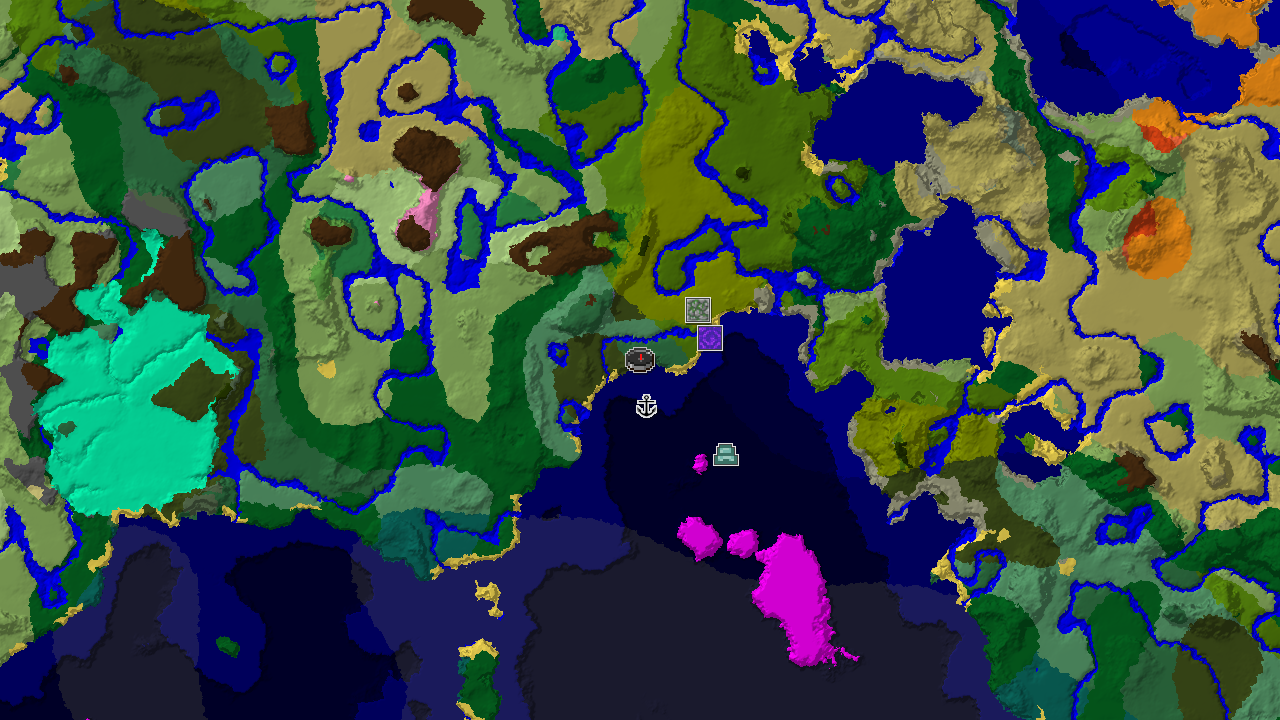 Bamboo Jungle and Mushroom Fields Near Birch Forest Spawn