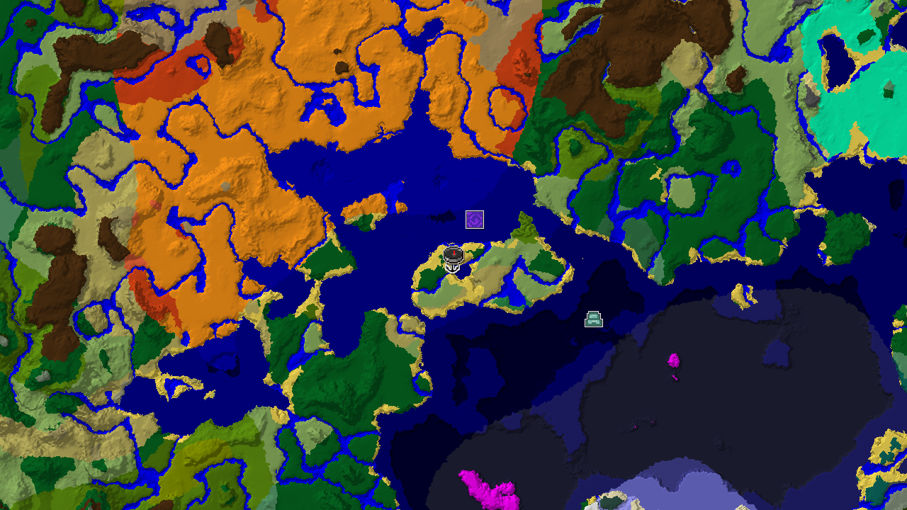 Ocean Monument Near Spawn in a Warm Coastal World