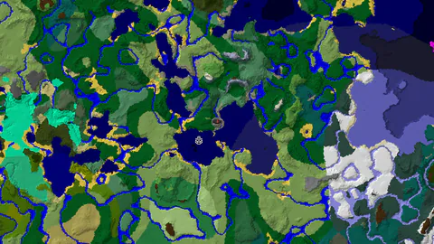 Coastal Forest Start with Varied Nearby Biomes