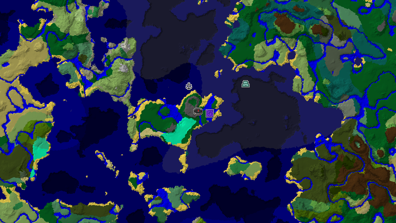 Ocean Monument Near Spawn in a Varied Ocean World