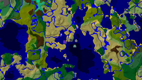 Ocean Monument and Jungle Biomes Near Your Plains Spawn