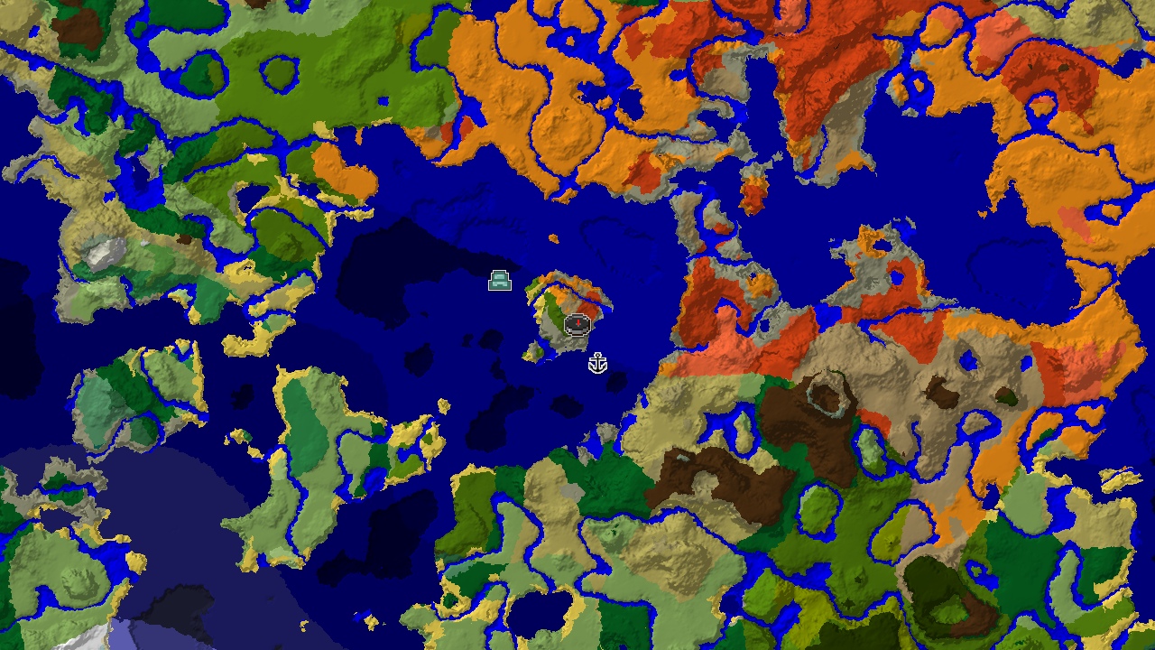 Spawn in Badlands Beside a Warm Ocean and Jungle