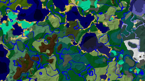 Windswept Hills Overlooking a Dark Forest