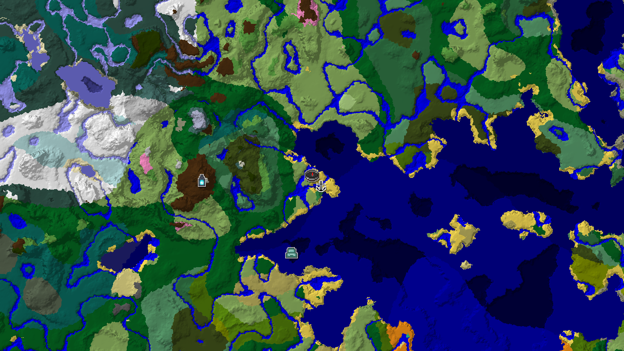 Ancient City Near Spawn With Vast Warm Oceans