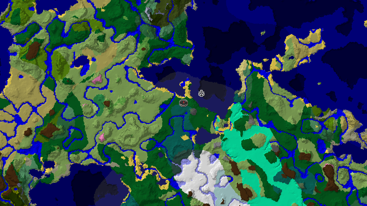 Forest Spawn with Nearby Windswept Hills and Ocean