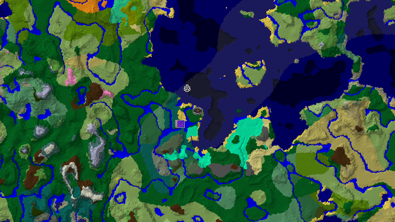Village with Waterside Access Near Spawn
