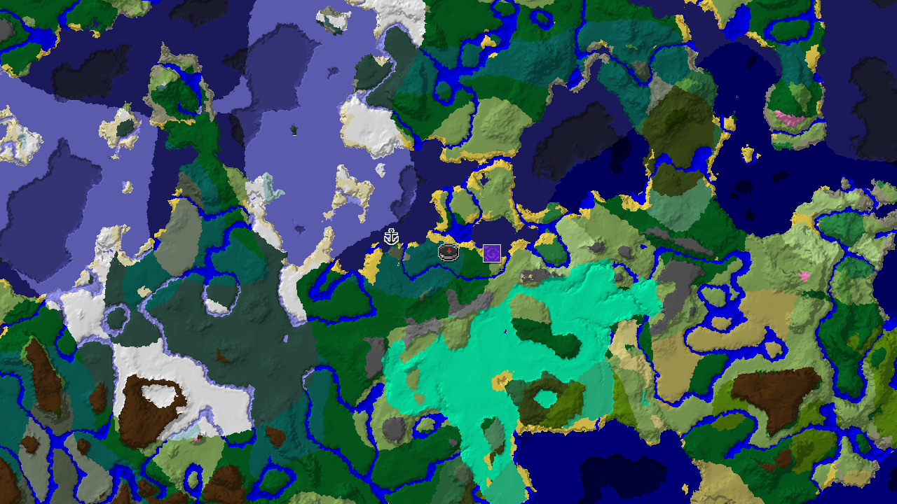 Spawn in Taiga with Windswept Hills Nearby