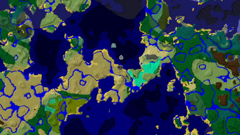 Savanna Spawn with a Nearby Ocean Monument