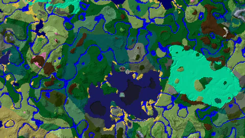Taiga Spawn with Nearby Ocean Monument and Shipwreck