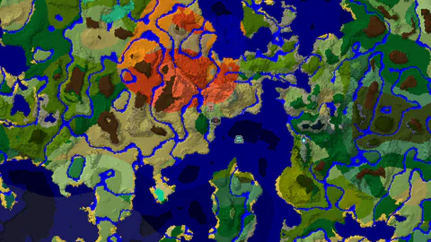 Spawn Near a Village and Rare Eroded Badlands