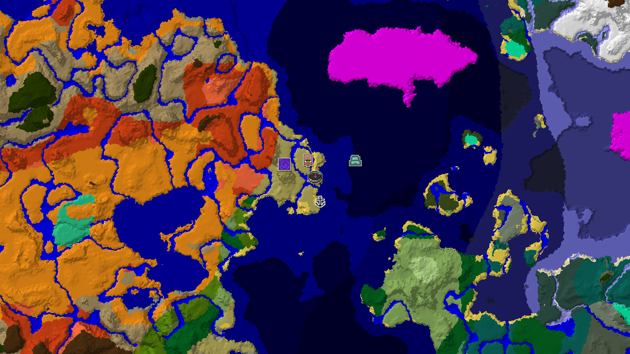 Ocean Monument and Badlands Near Savanna Spawn