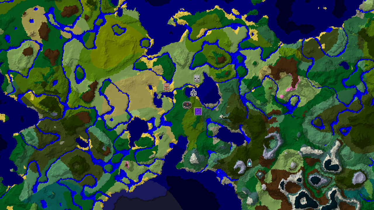 Ancient City Near Spawn in a Lush Forest World