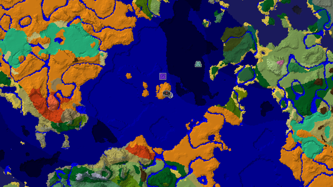 Ocean Monument and Shipwreck Near Desert Spawn