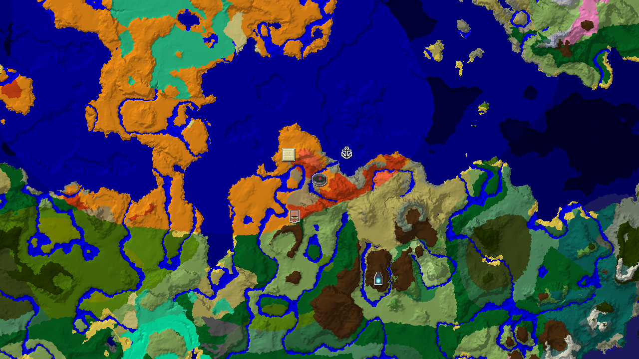 Spawn Near Eroded Badlands and Desert Temple