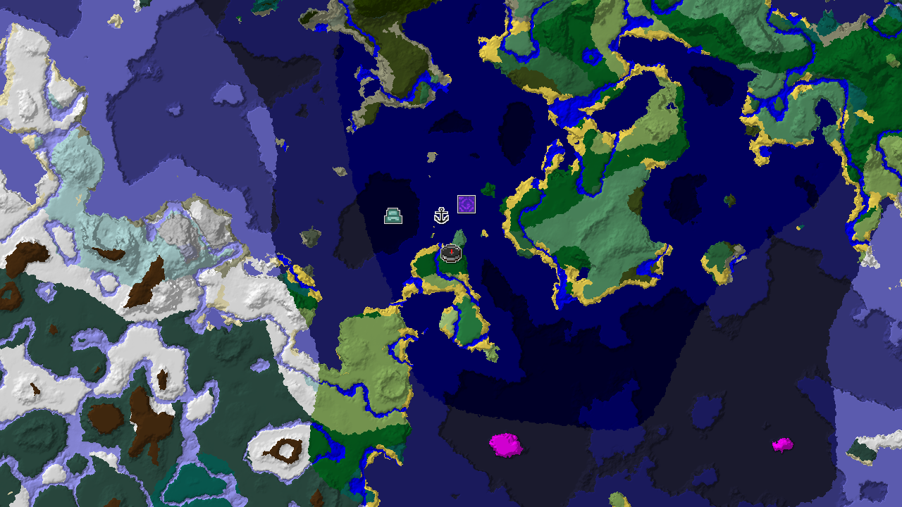 Ocean Monument and Shipwreck Near Forest Spawn