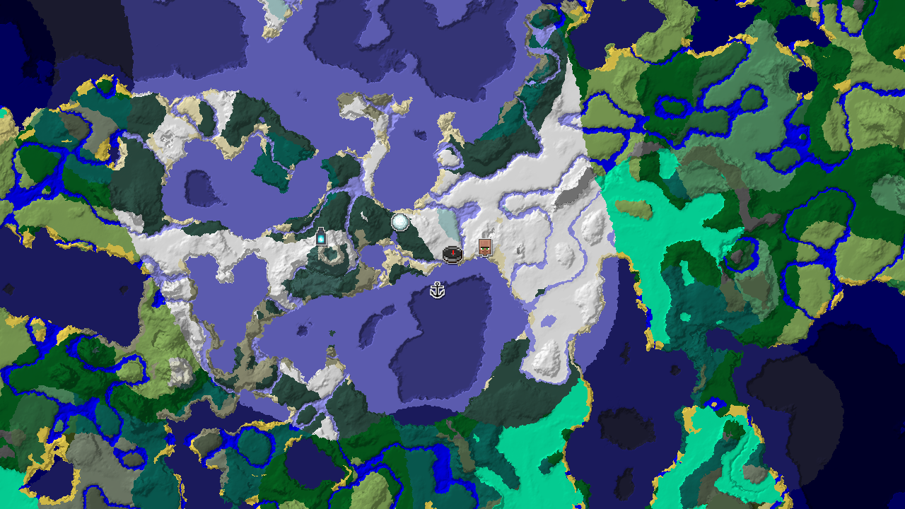 Ancient City Near Spawn in a Frozen Expanse