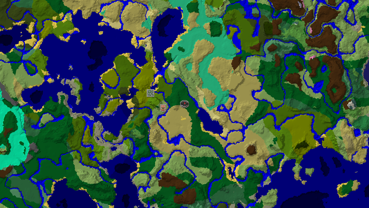 Waterside Village Amidst Diverse Biomes