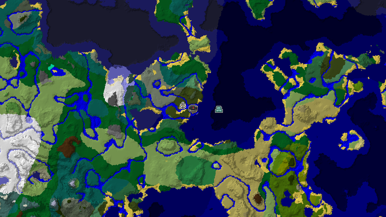Dark Forest Spawn with a Nearby Ocean Monument