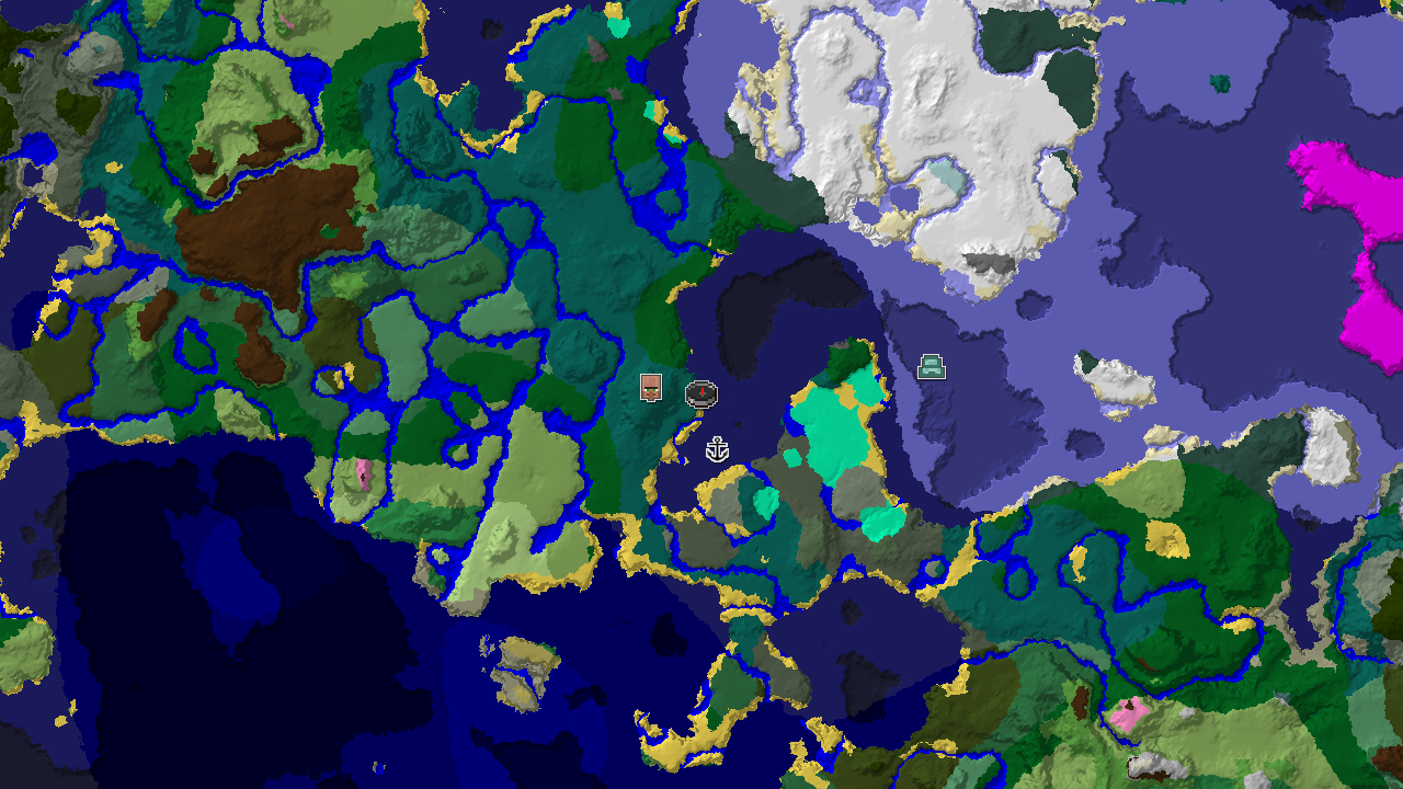 Taiga Spawn with Waterside Village and Shipwreck