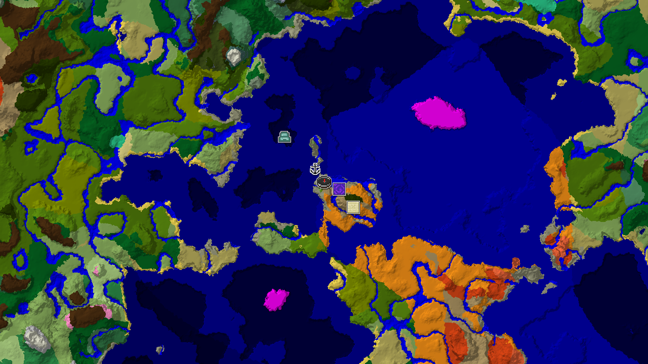 Jungle Spawn with Nearby Desert Pyramid and Ocean Monument