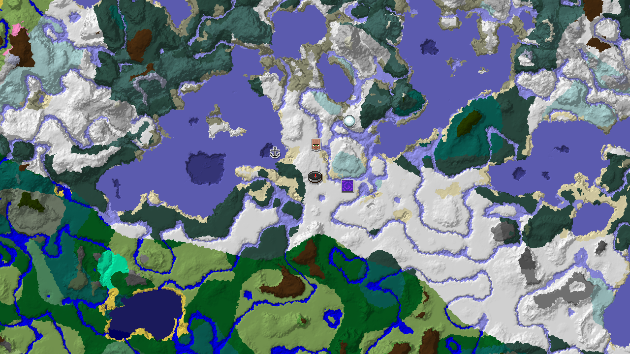 Ice Spikes and Frozen Oceans Near Spawn