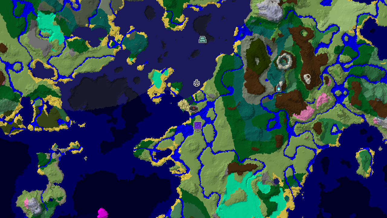 Ancient City Near Spawn in a Varied Savanna World