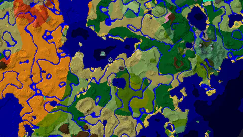 Savanna Spawn with a Nearby Ocean Monument