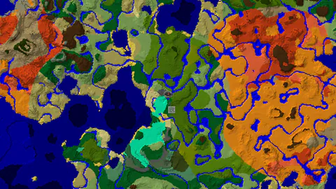 Jungle Temple Start in a Diverse Biome Mix