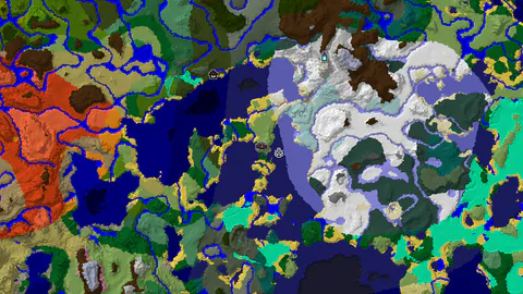 Spawn Near a Mansion with Ice Spikes and Taiga