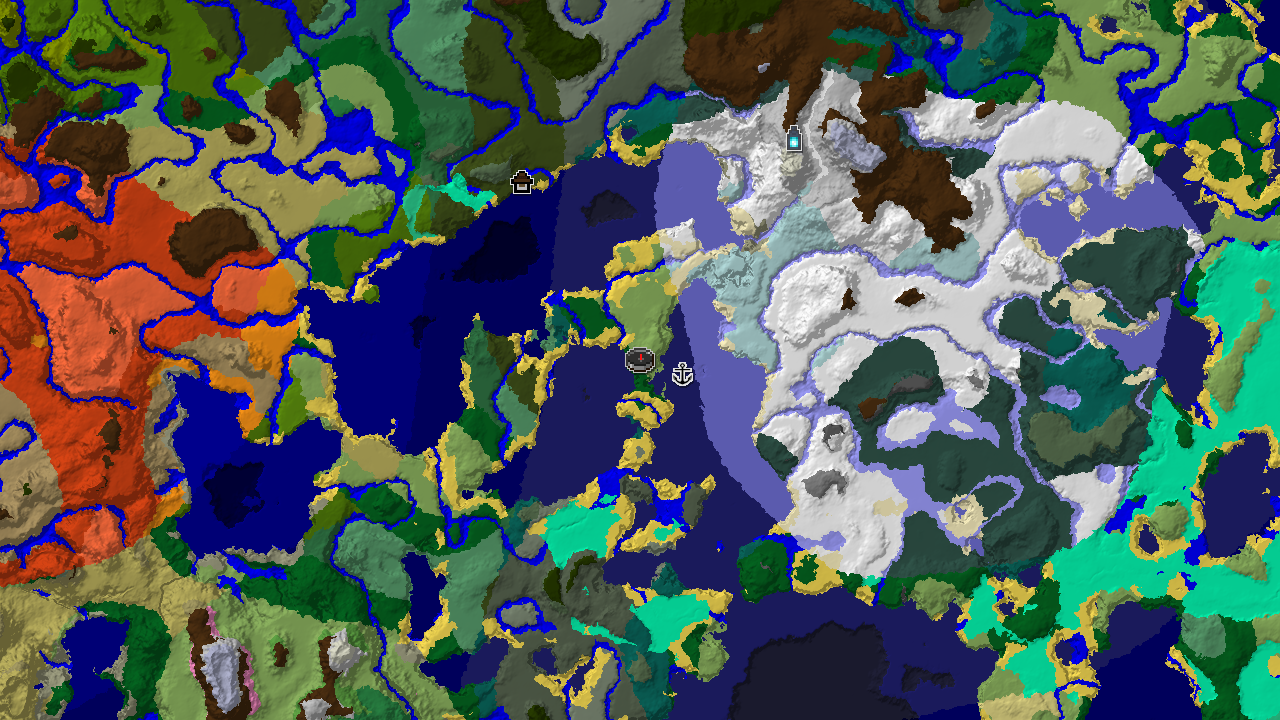Spawn Near a Mansion with Ice Spikes and Taiga